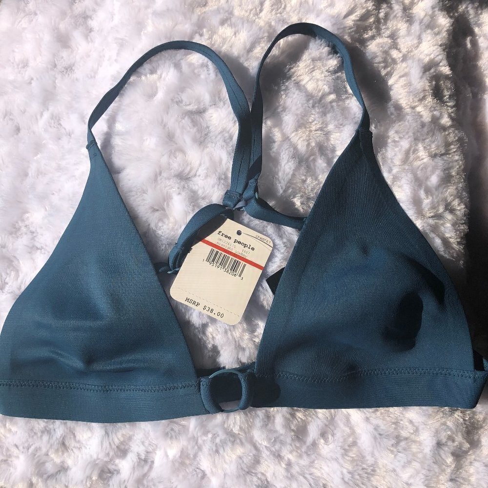 Free People OH Scuba Bralette Midnight Cowboy XS - Picture 2 of 3